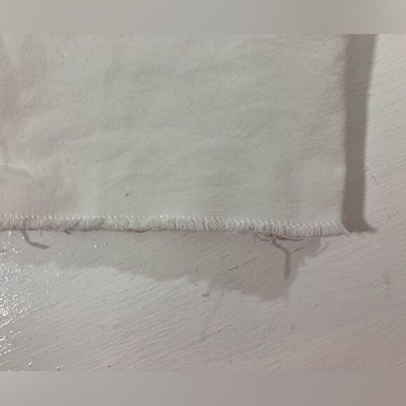 Y2K American Eagle Shorts Women’s 8 White Bermuda Cut Off Canvas Casual - Picture 6 of 10